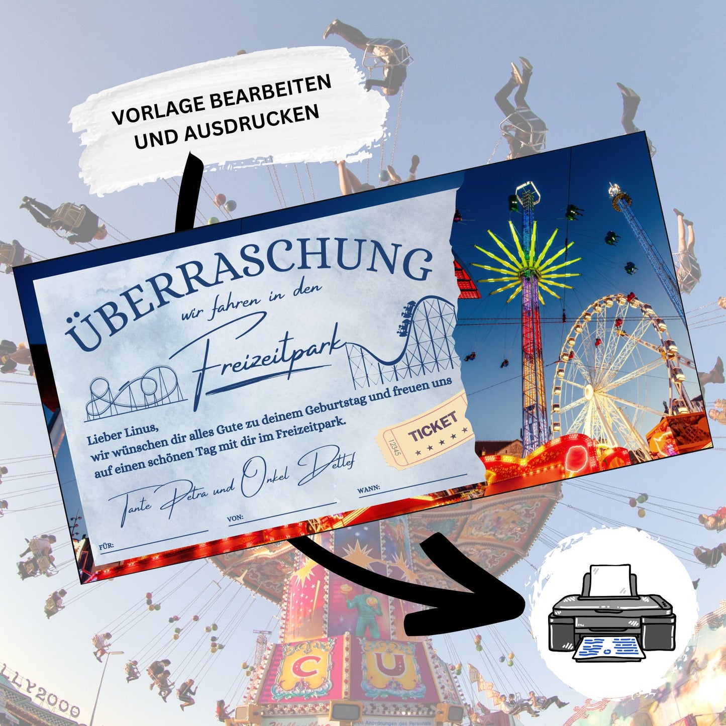 Gutschein - Freizeitpark Besuch Erlebnisgutschein - eCARD4you