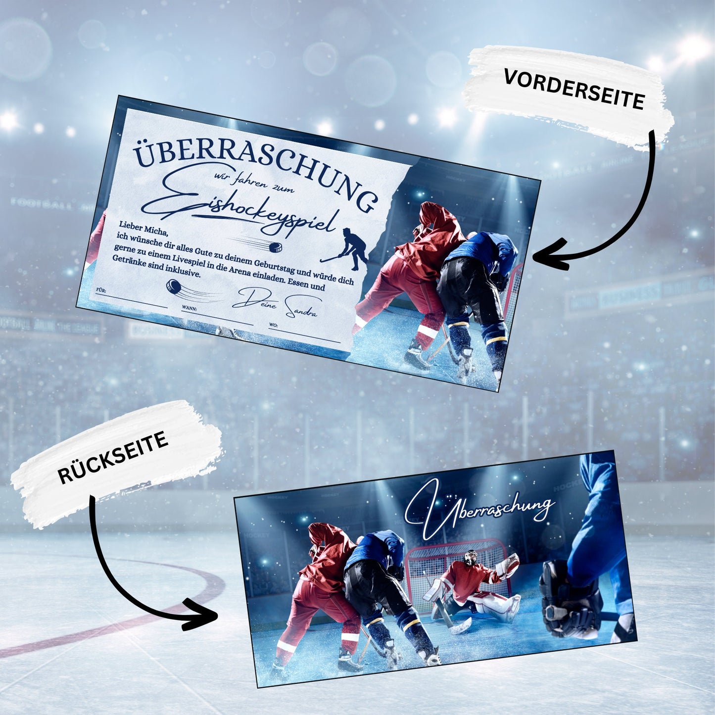 Gutschein - Eishockey Spiel Erlebnisgutschein
