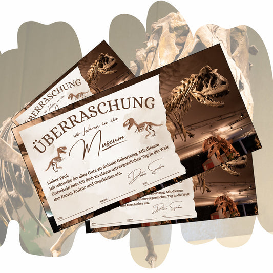 Gutschein - Museumbesuch Saurier Dino-Museum - eCARD4you