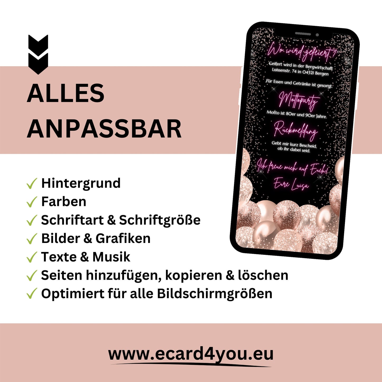 eCARD - Animierte Einladungskarte Geburtstag - eCARD4you