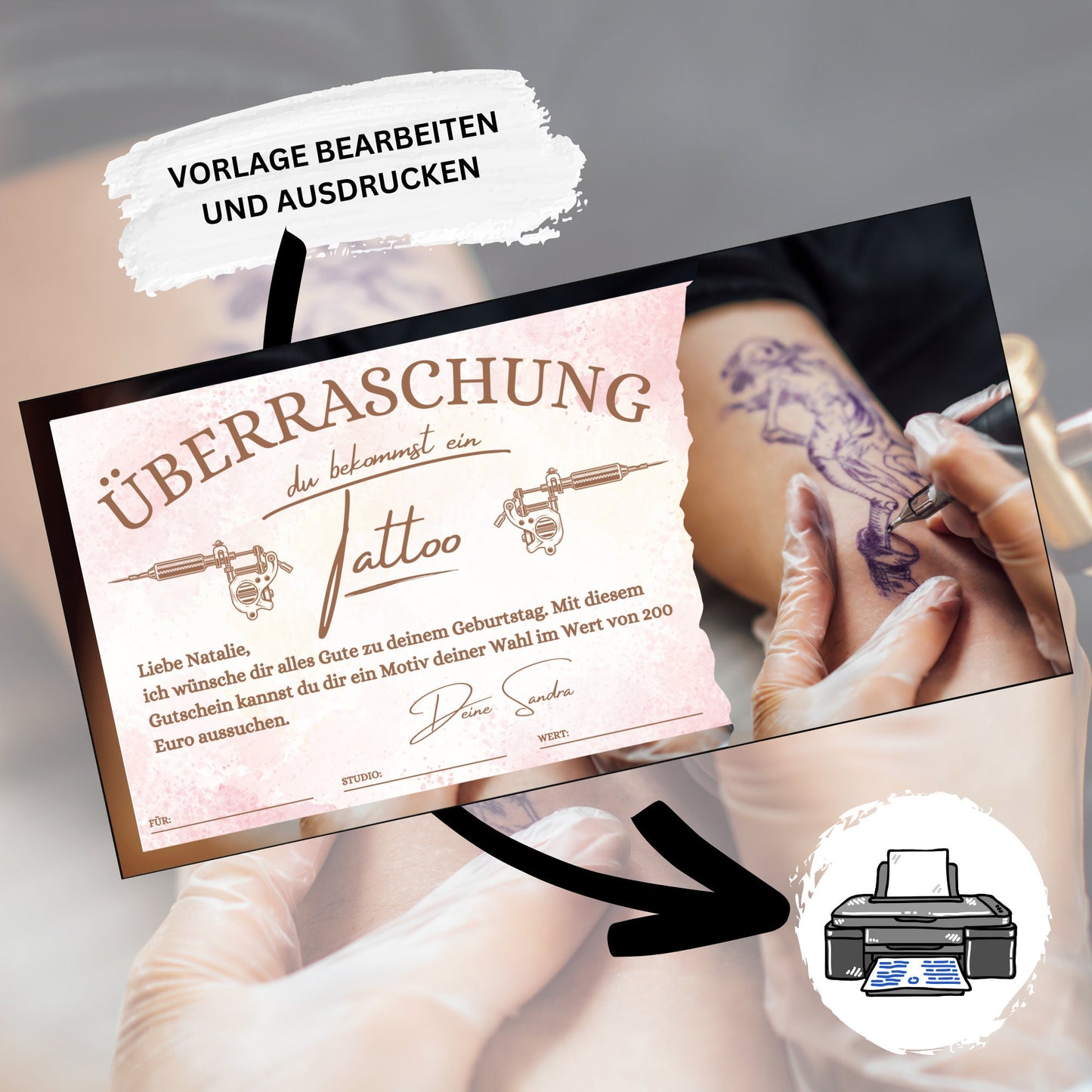Gutschein - Tattoo Studio Geschenkgutschein