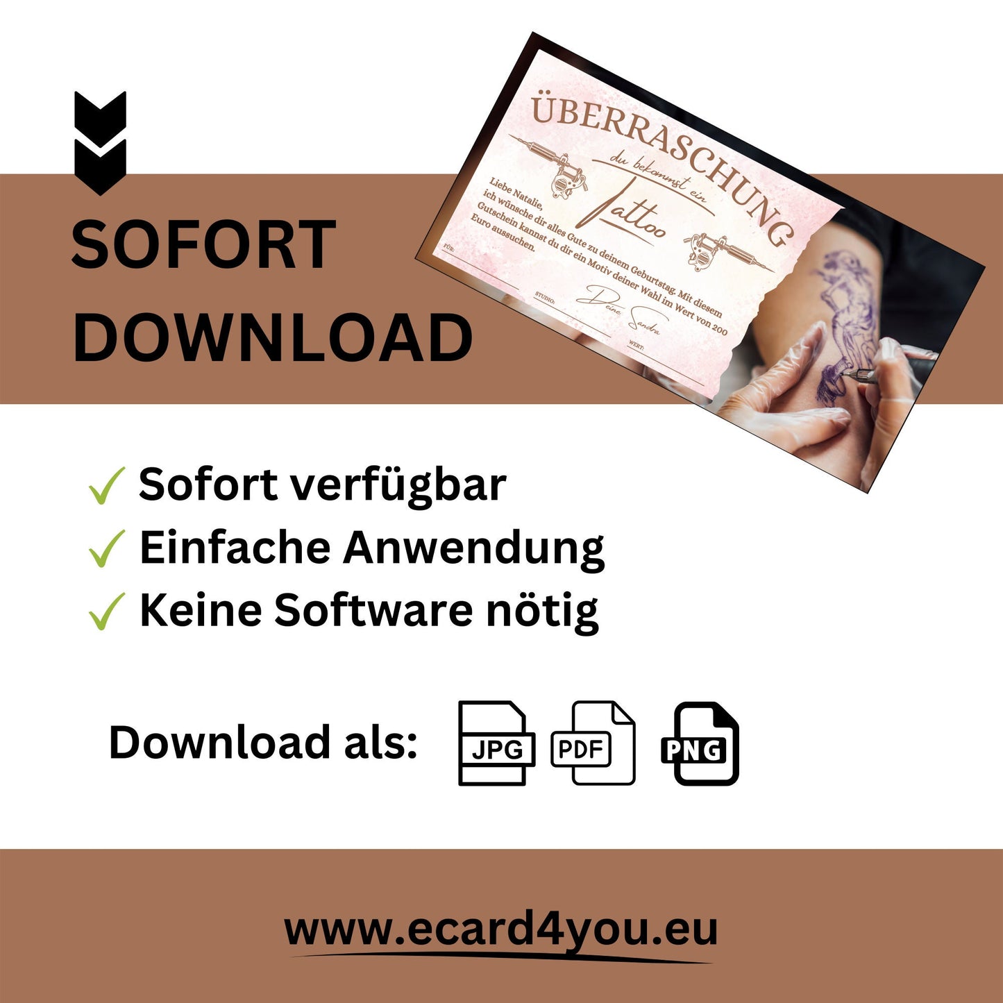 Gutschein - Tattoo Studio Geschenkgutschein