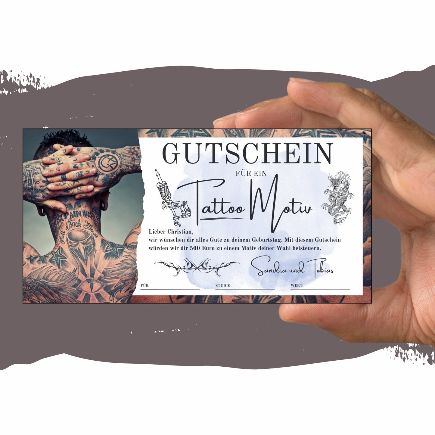 Gutschein - Tattoo Studio Geschenkgutschein - eCARD4you