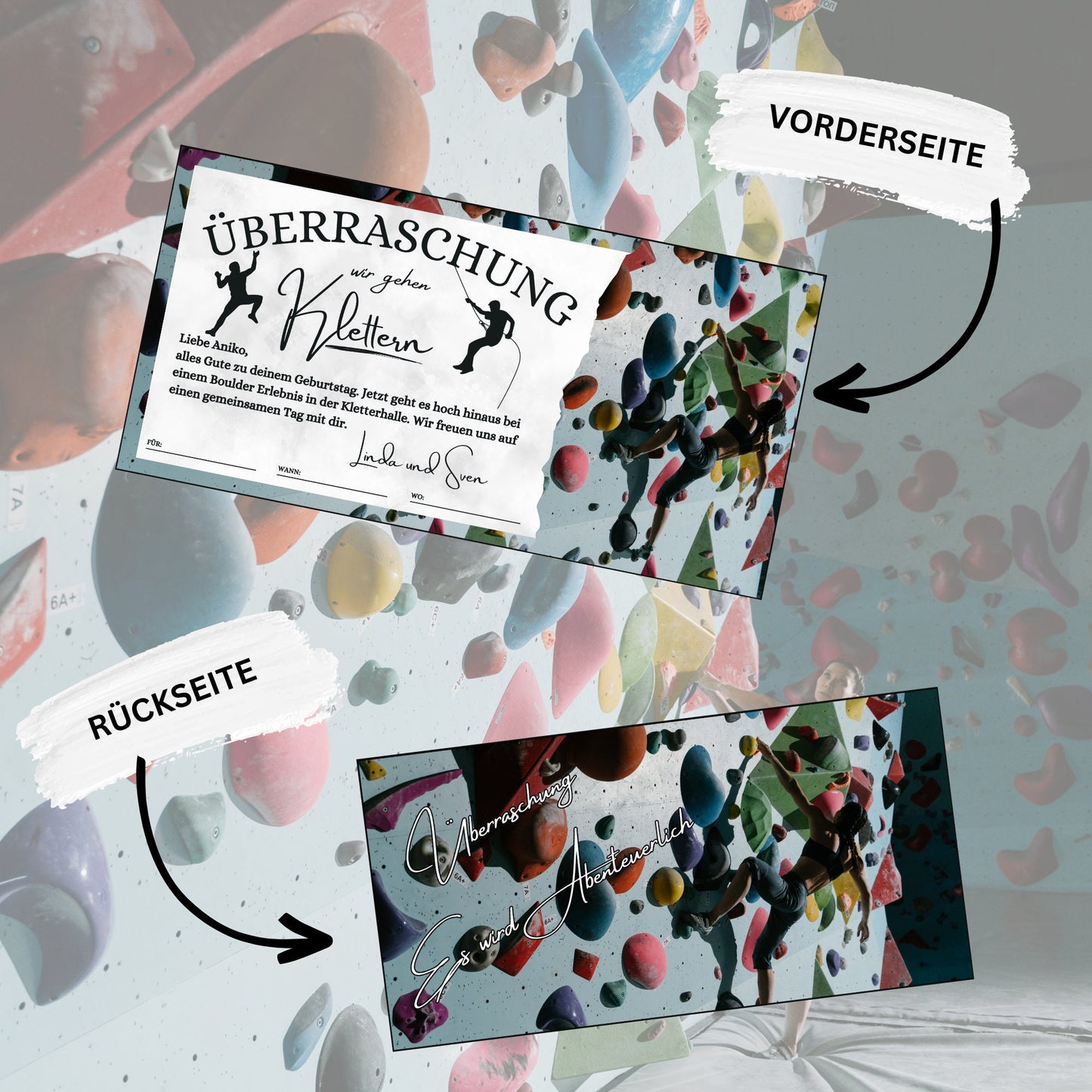 Gutschein - Kletterhalle Kletterwand Geschenkgutschein - eCARD4you