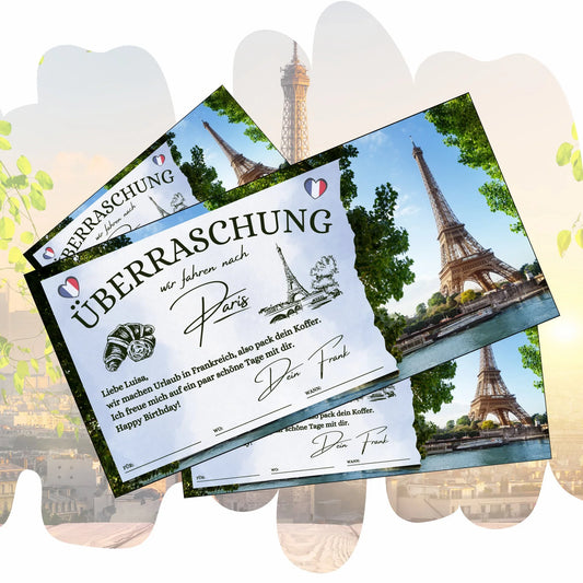 Gutschein - Städtetrip Paris Frankreich Reisegutschein - eCARD4you