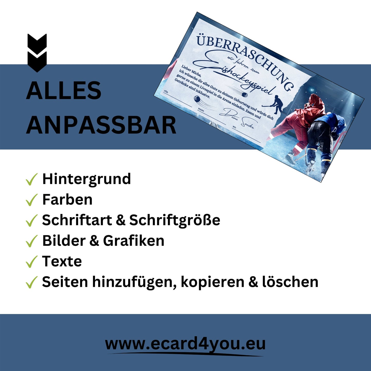 Gutschein - Eishockey Spiel Erlebnisgutschein