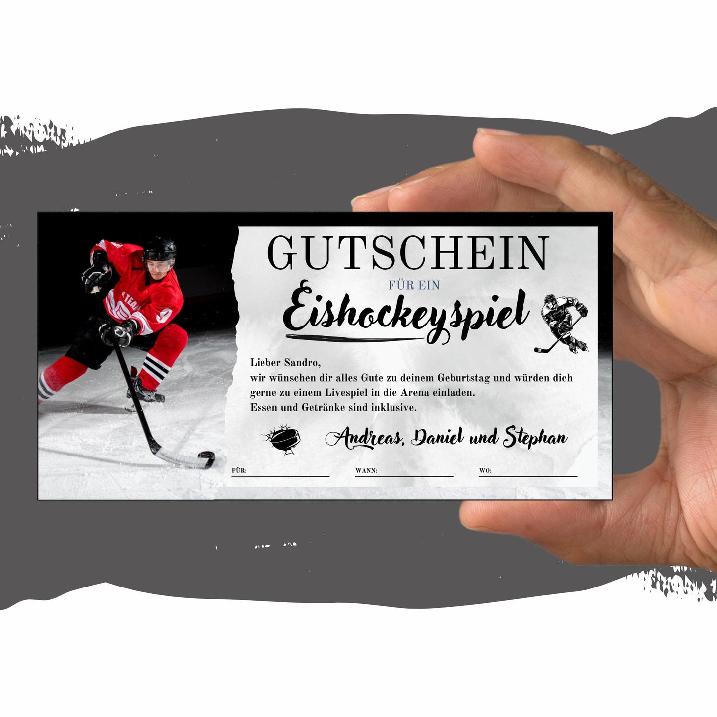Gutschein - Eishockey Spiel Erlebnisgutschein - eCARD4you