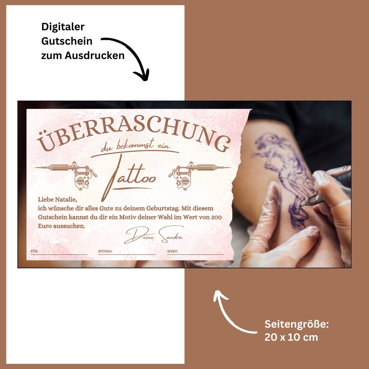 Gutschein - Tattoo Studio Geschenkgutschein