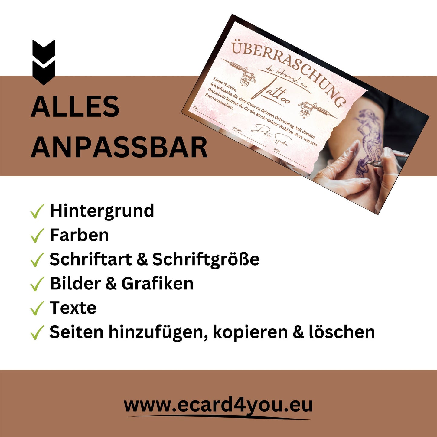 Gutschein - Tattoo Studio Geschenkgutschein