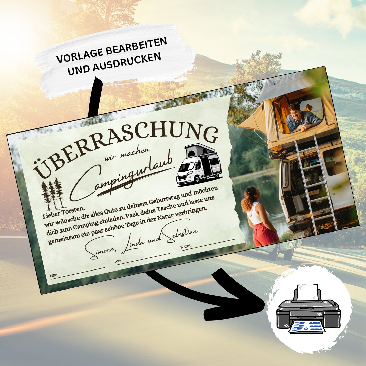 Gutschein - Campingtrip Erlebnisgutschein - eCARD4you