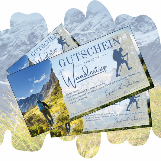 Gutschein - Wanderung Wandertrip Wandergutschein - eCARD4you
