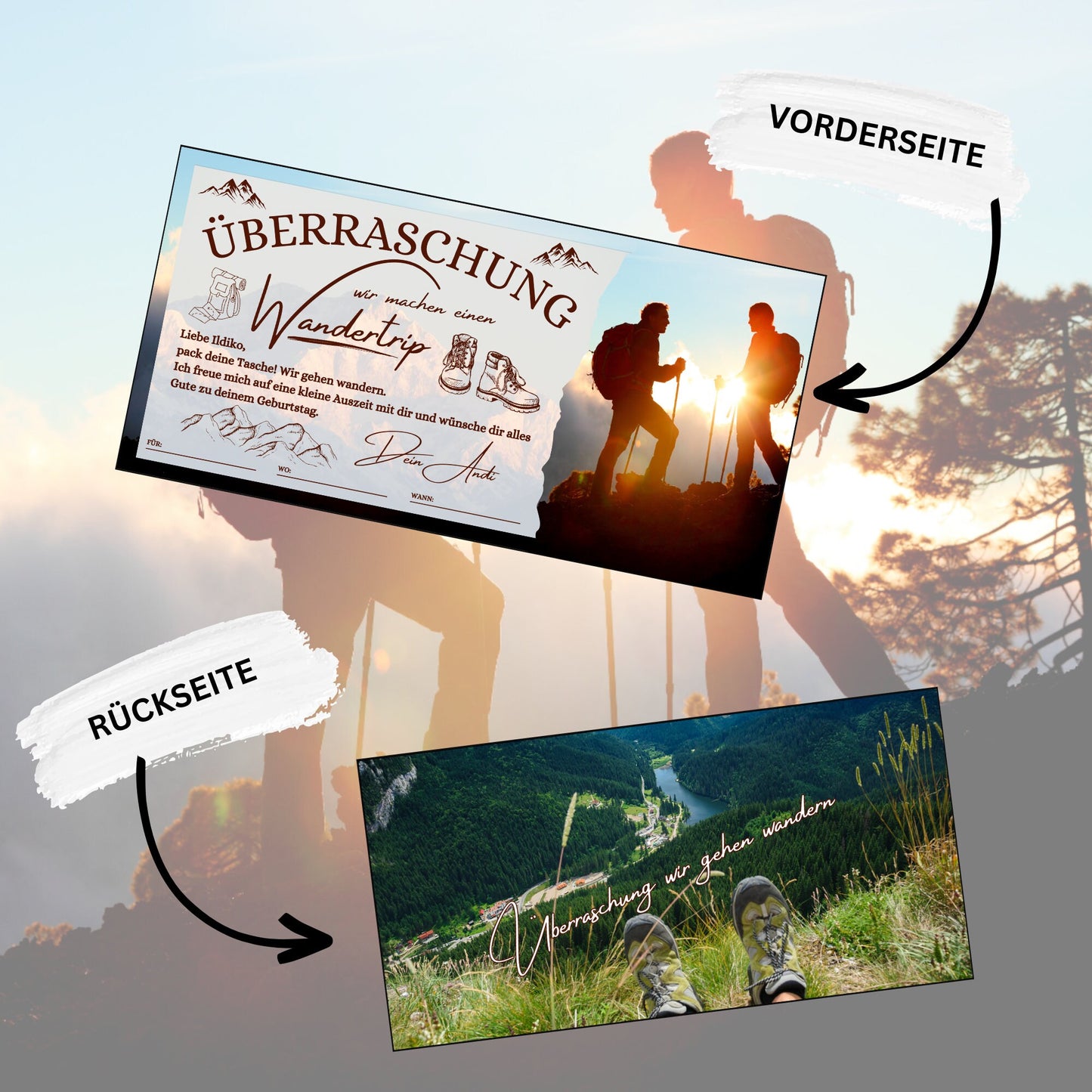Gutschein - Wanderung Wandertrip Wandergutschein - eCARD4you
