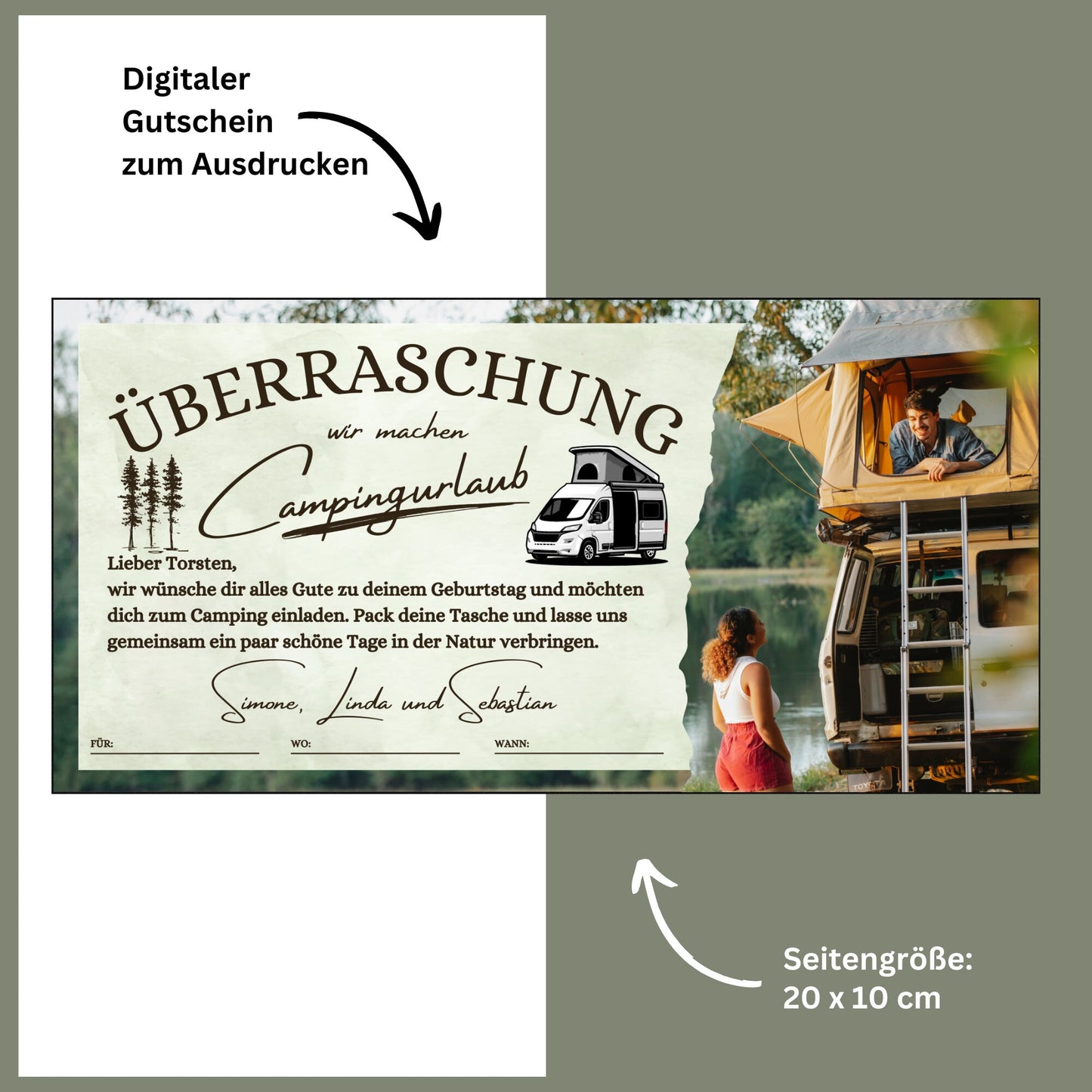 Gutschein - Campingtrip Erlebnisgutschein - eCARD4you