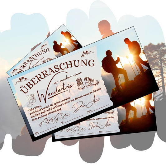 Gutschein - Wanderung Wandertrip Wandergutschein - eCARD4you