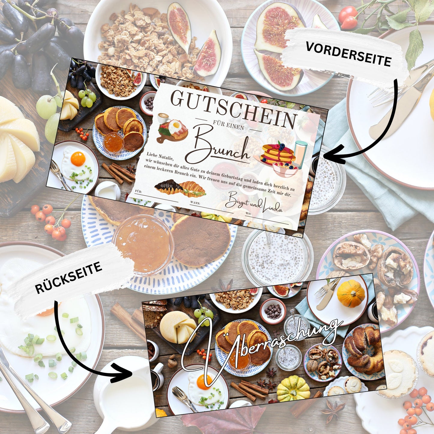 Gutschein - Brunch Frühstück Geschenkgutschein - eCARD4you