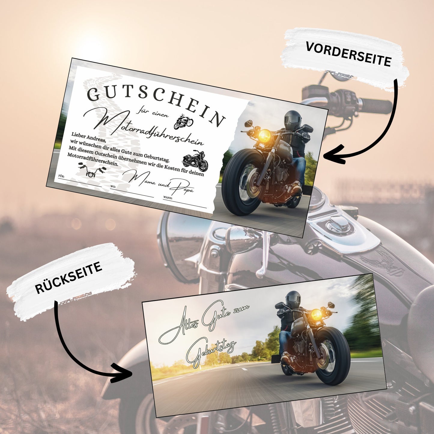 Gutschein - Motorrad Führerschein