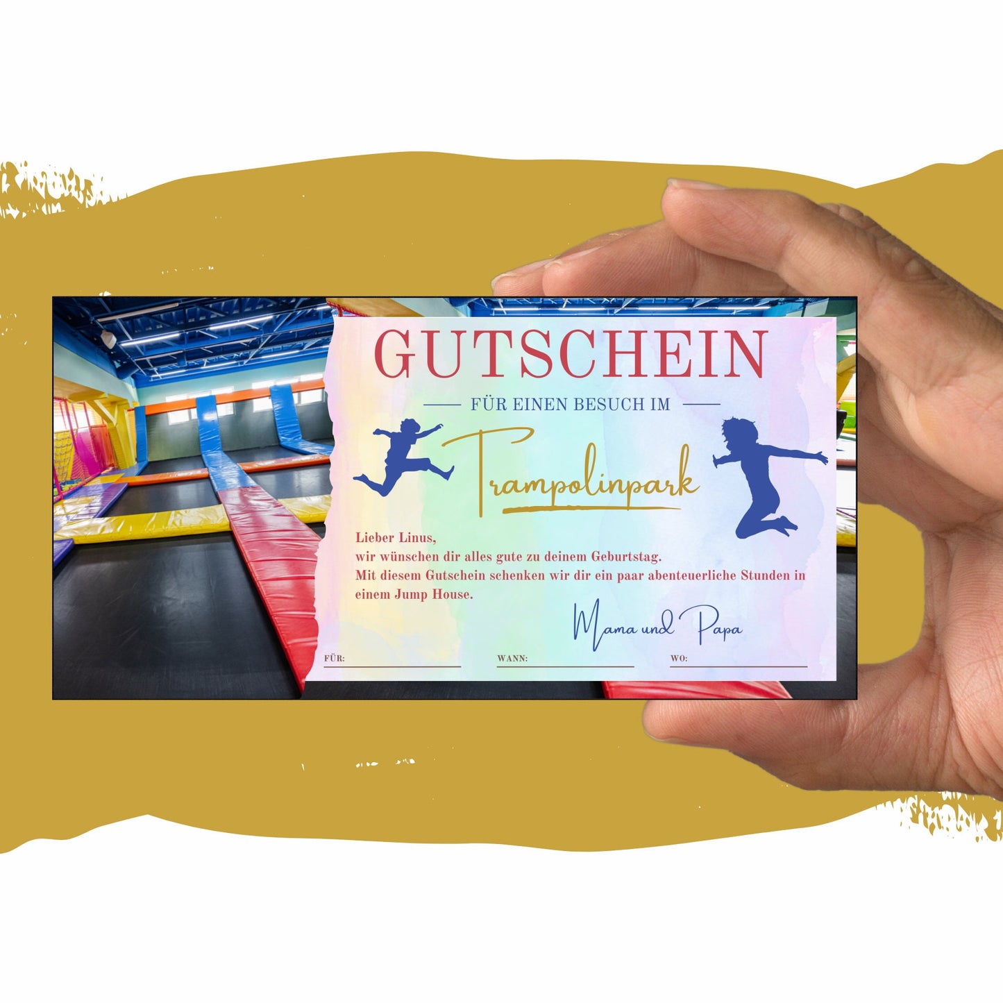 Gutschein - Jump House Erlebnisgutschein Geburtstag - eCARD4you