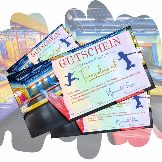 Gutschein - Jump House Erlebnisgutschein Geburtstag - eCARD4you