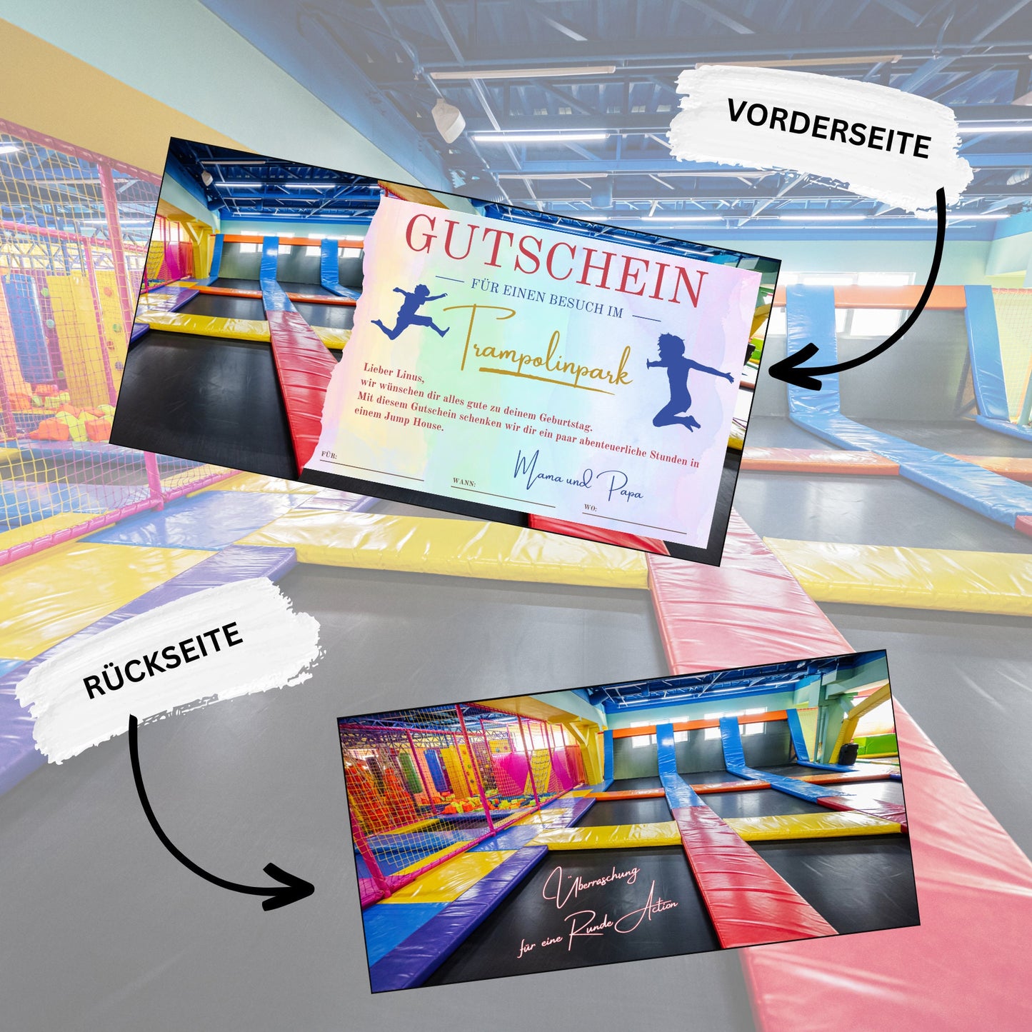 Gutschein - Jump House Erlebnisgutschein Geburtstag - eCARD4you