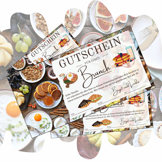 Gutschein - Brunch Frühstück Geschenkgutschein - eCARD4you