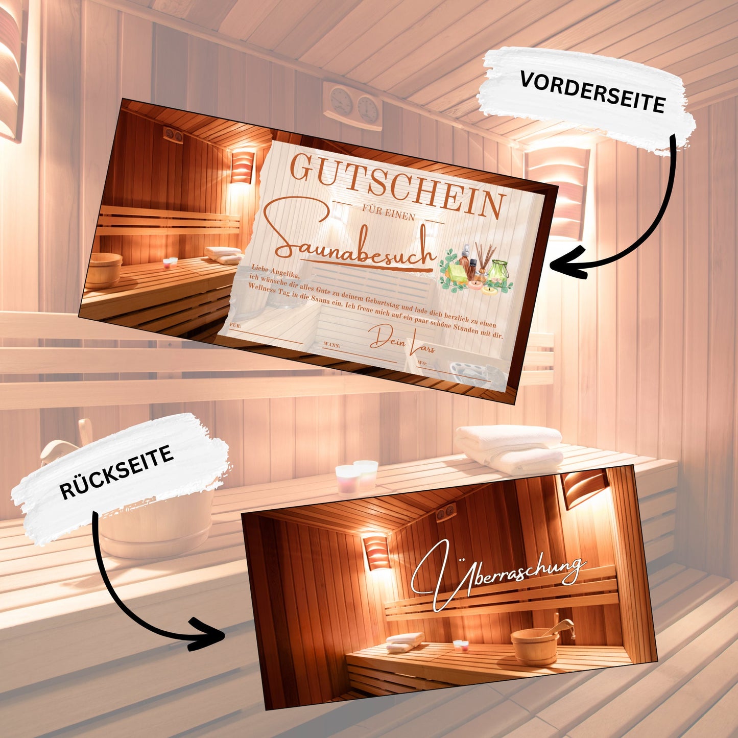 Gutschein - Sauna Wellness Spa Wochenende Geschenkgutschein - eCARD4you