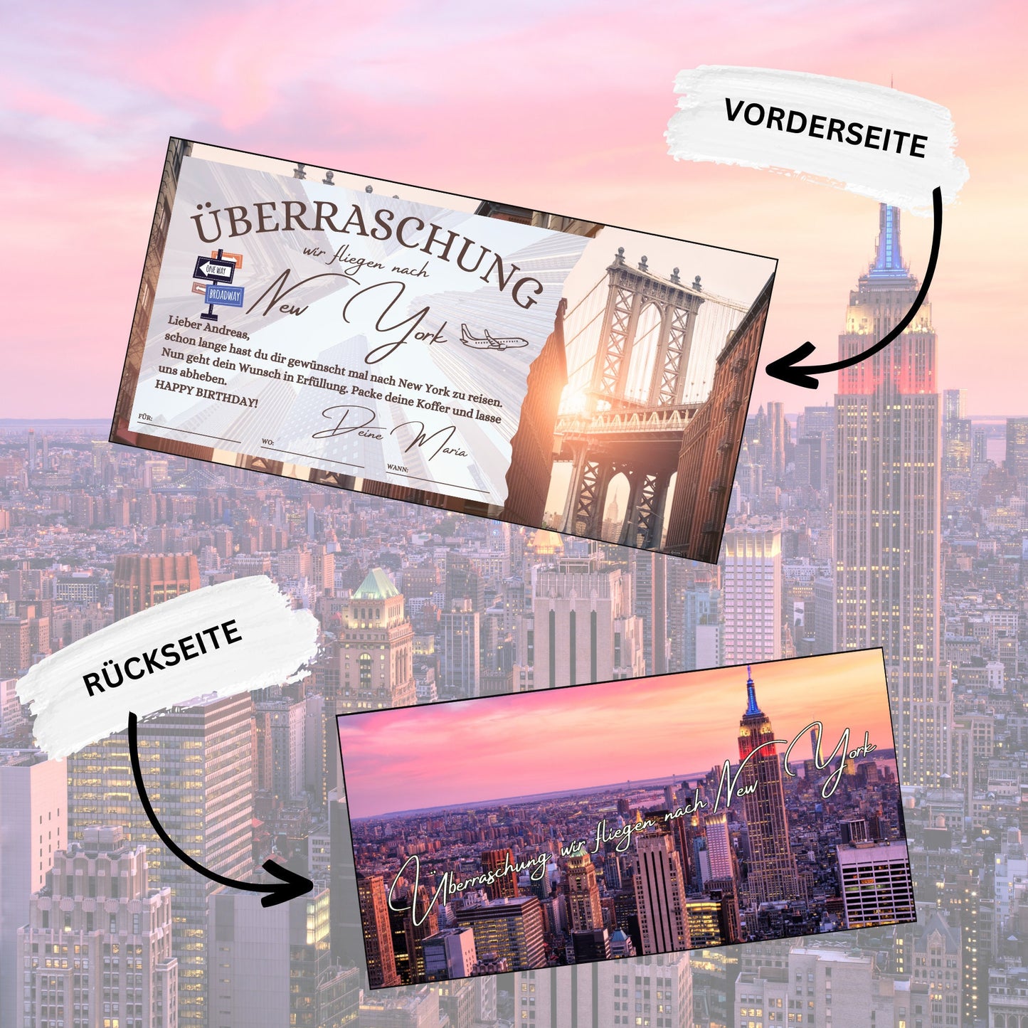 Gutschein - Städtetrip New York USA Reisegutschein - eCARD4you