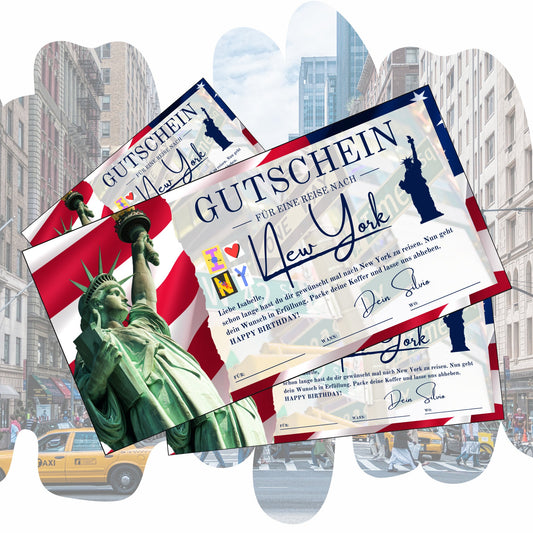Gutschein - Städtetrip New York USA Reisegutschein - eCARD4you