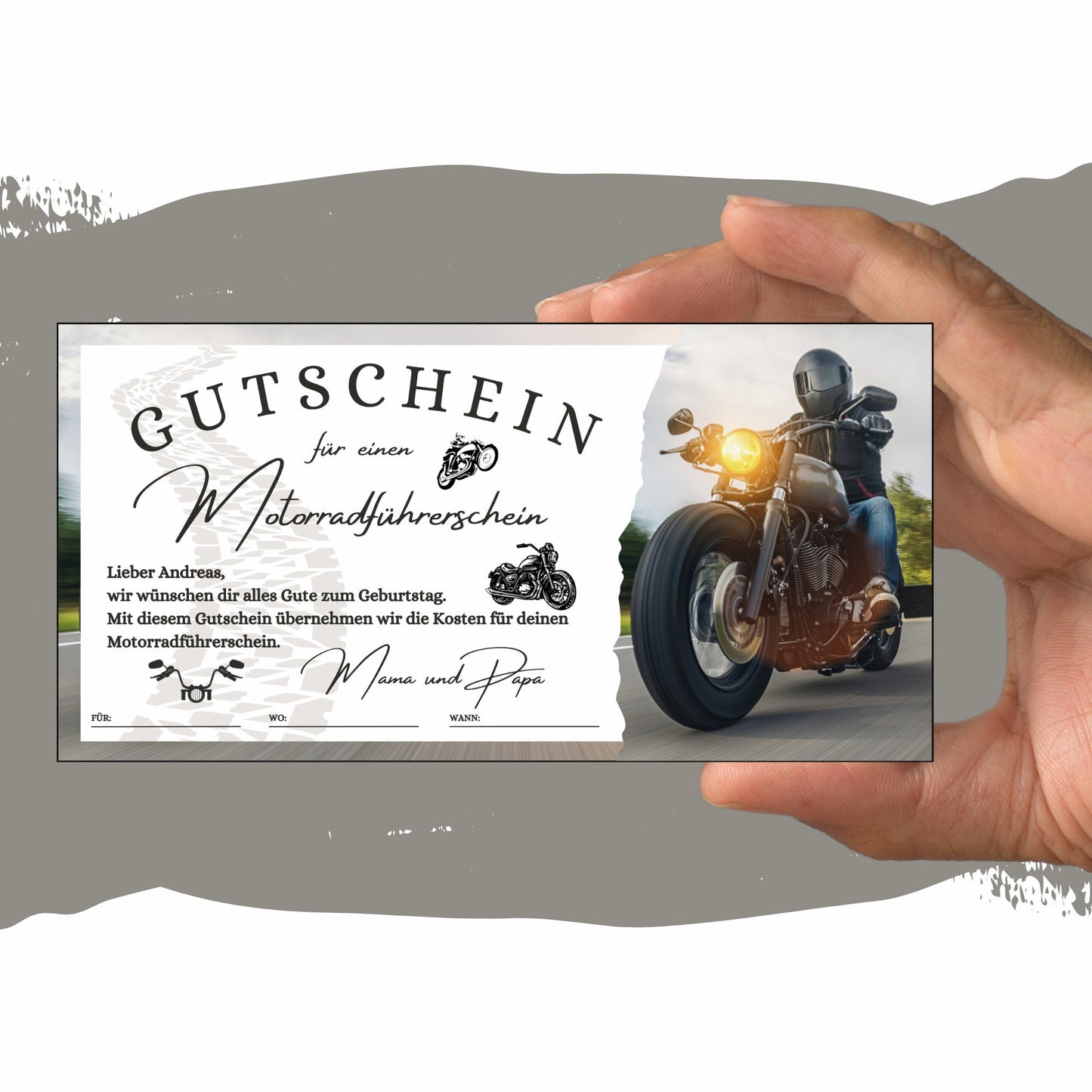 Gutschein - Motorrad Führerschein
