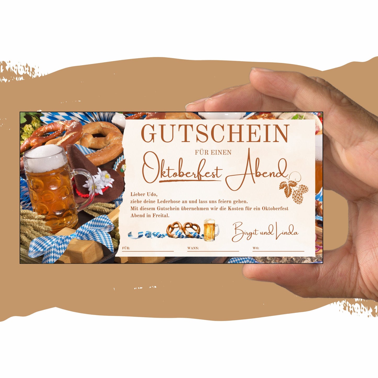 Gutschein - Oktoberfest O'zapft is Bierfest Geschenkidee - eCARD4you