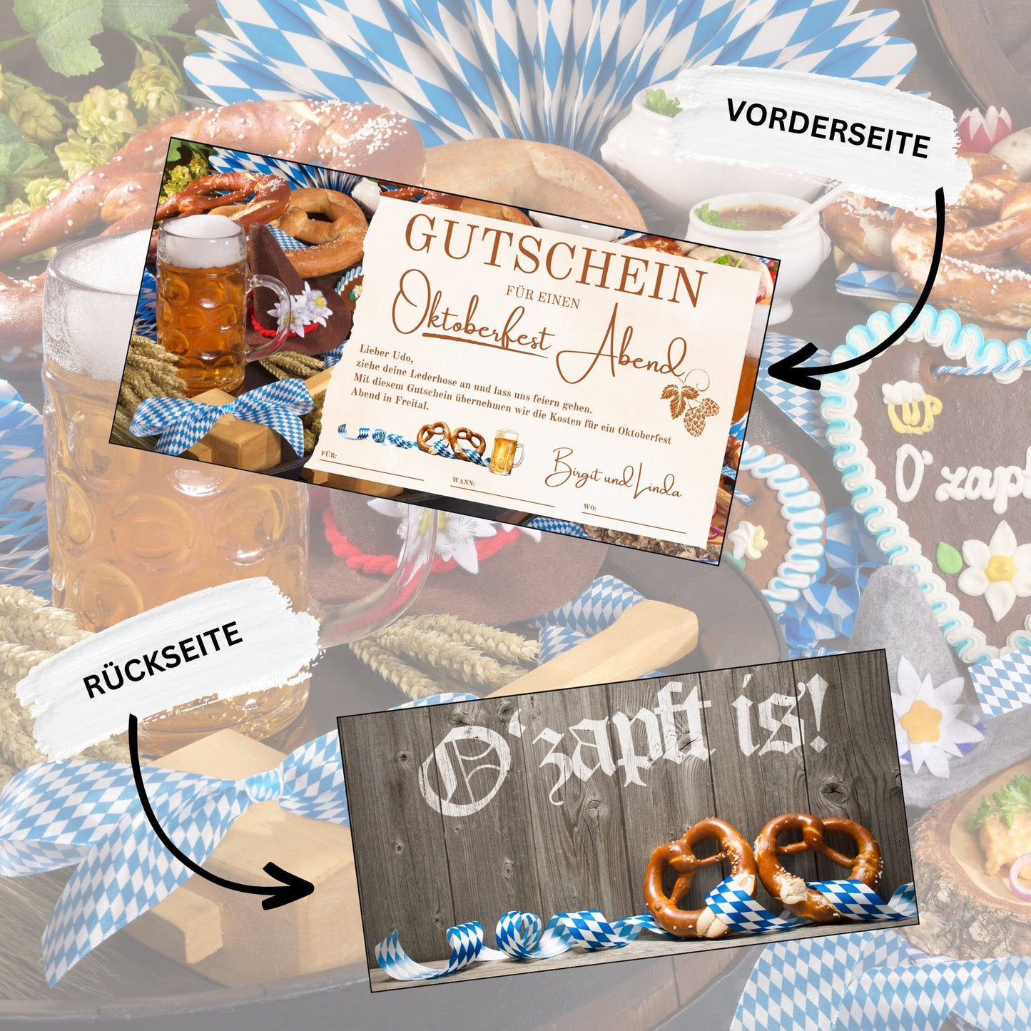 Gutschein - Oktoberfest O'zapft is Bierfest Geschenkidee - eCARD4you