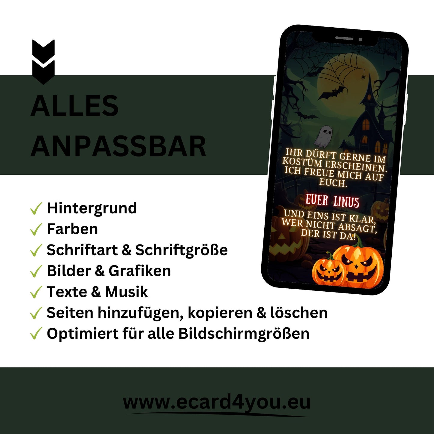 eCARD - Animierte Halloween Einladungskarte - eCARD4you