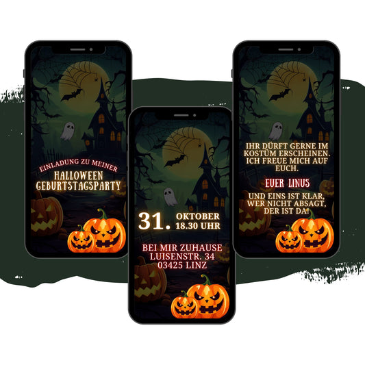 eCARD - Animierte Halloween Einladungskarte - eCARD4you