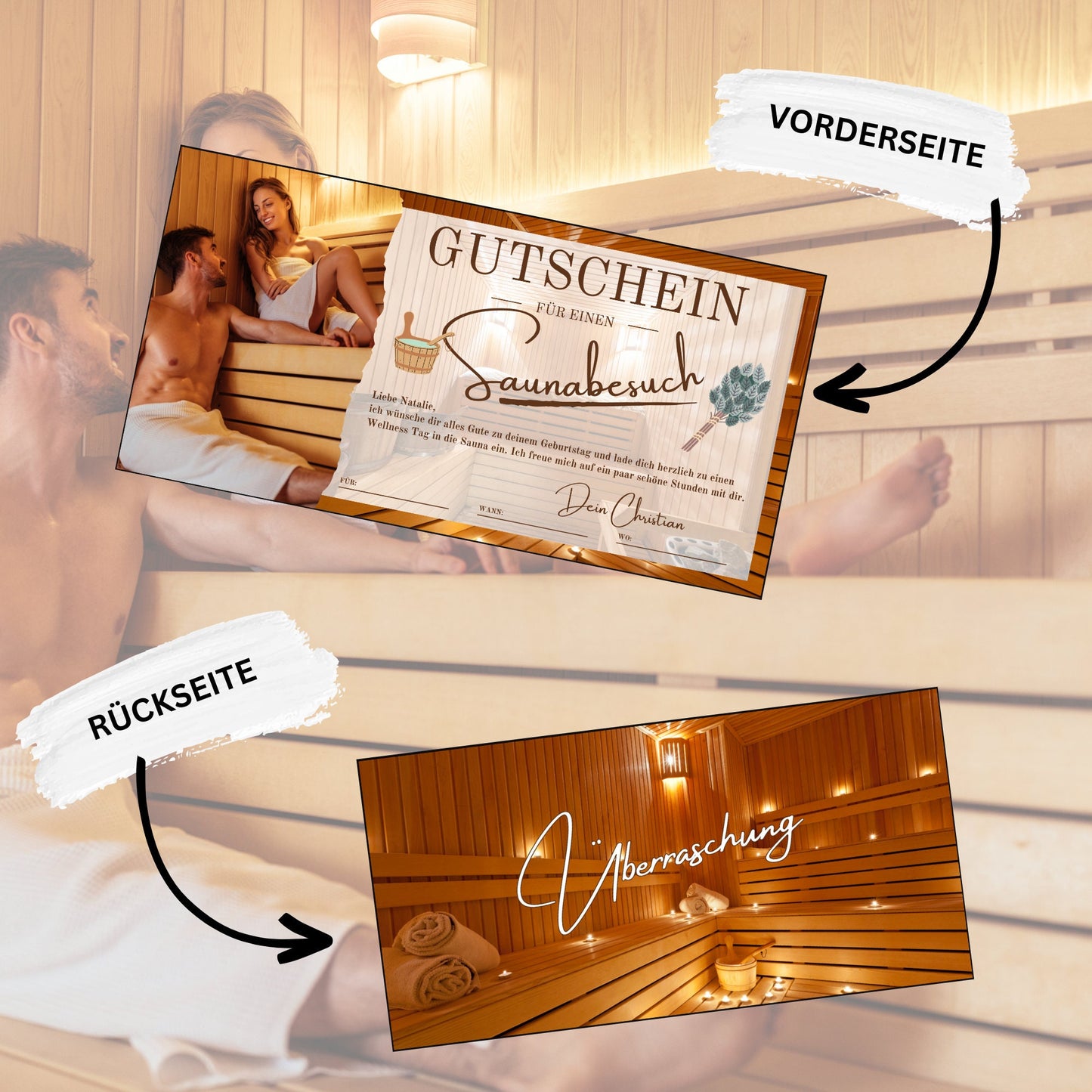 Gutschein - Sauna Wellness Spa Wochenende Geschenkgutschein - eCARD4you