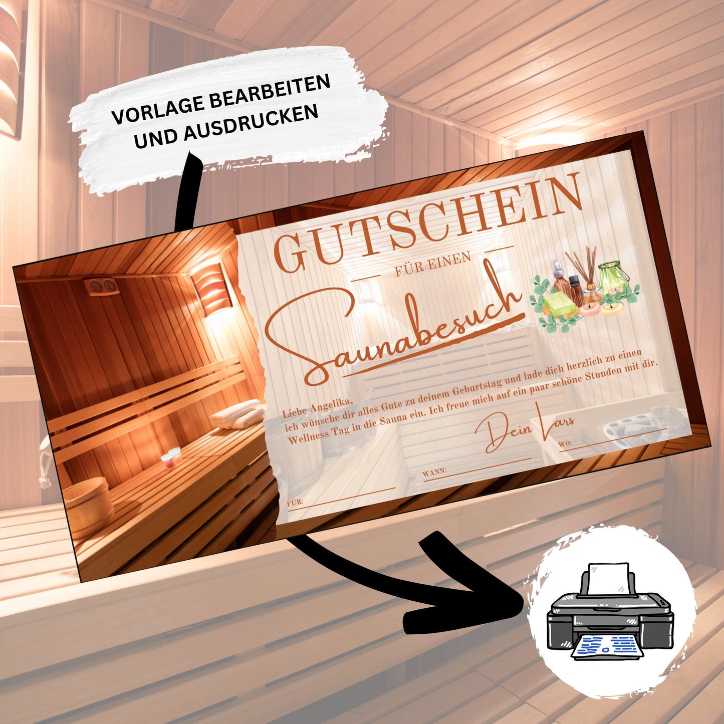 Gutschein - Sauna Wellness Spa Wochenende Geschenkgutschein - eCARD4you