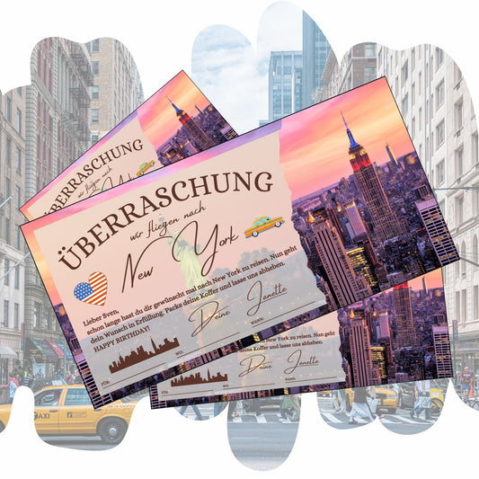 Gutschein - Städtetrip New York USA Reisegutschein - eCARD4you
