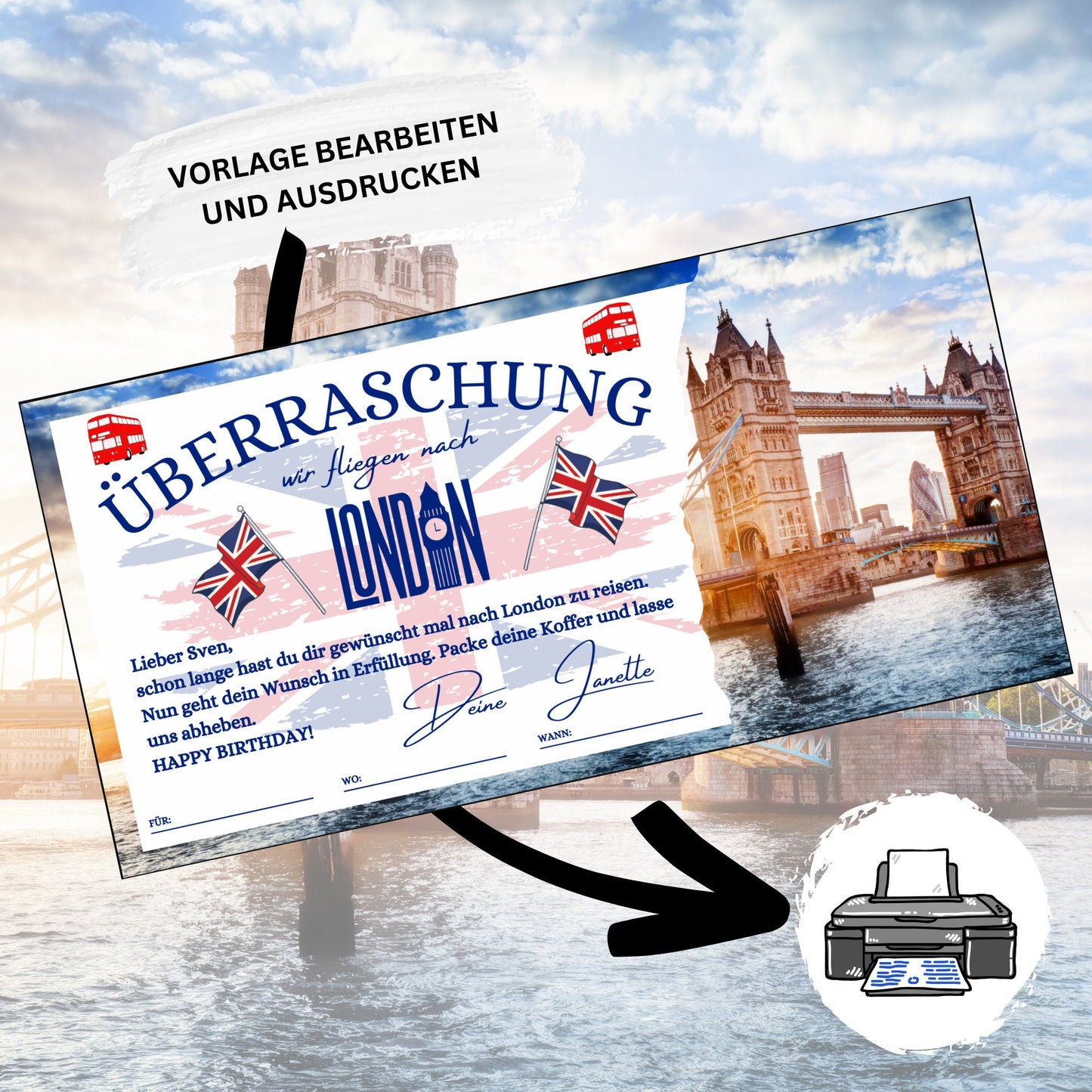 Gutschein - Städtetrip London Reisegutschein - eCARD4you