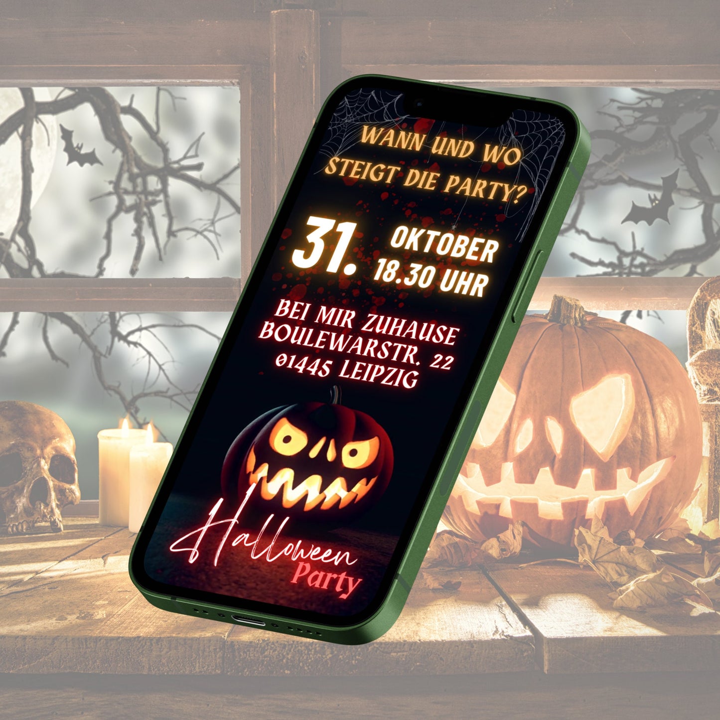 eCARD - Animierte Halloween Einladungskarte - eCARD4you