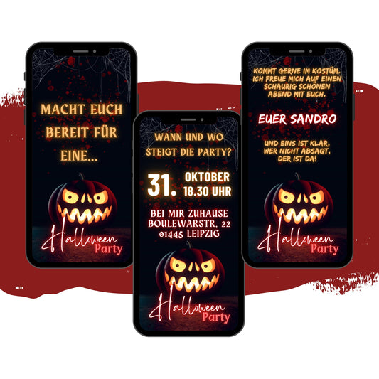 eCARD - Animierte Halloween Einladungskarte - eCARD4you