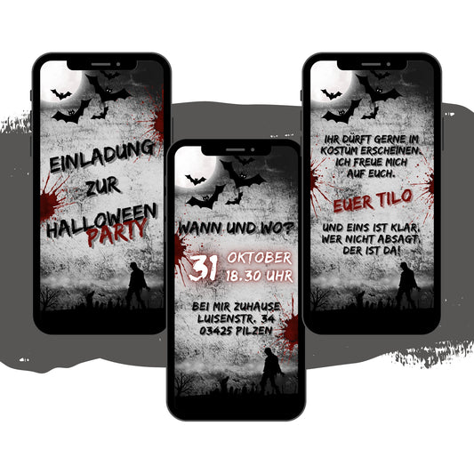 eCARD - Animierte Halloween Einladungskarte - eCARD4you