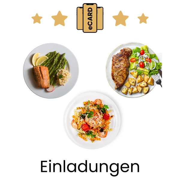 eCARD Einladungen zum Thema Geburtstagsessen - eCARD4you