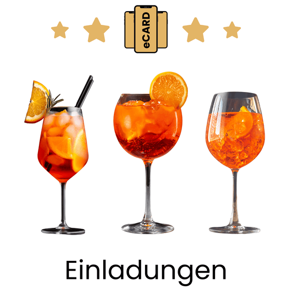 eCARD Einladungen zum Thema Aperol - eCARD4you