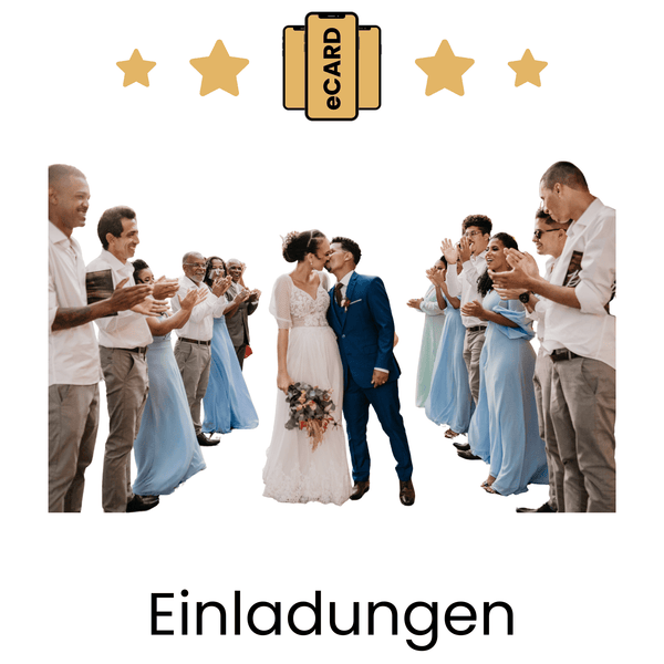 eCARD Einladungen zum Thema Hochzeiten - eCARD4you