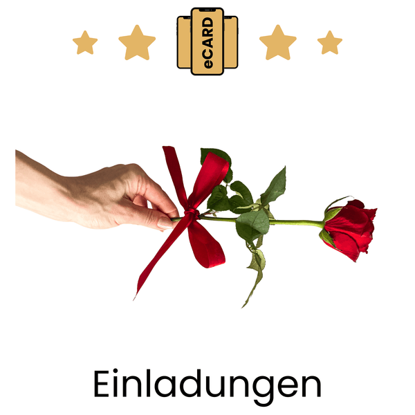 eCARD Einladungen zum Thema Rosenhochzeit - eCARD4you