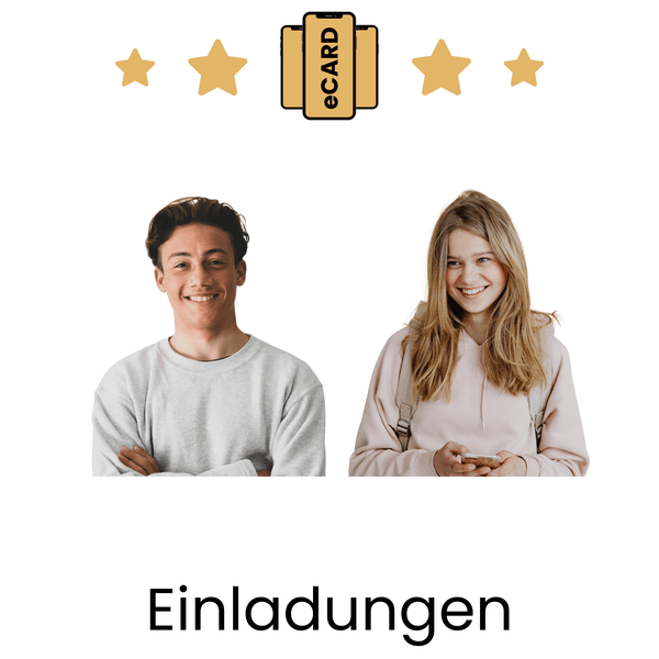 eCARD Einladungen zum Thema Jugendweihe - eCARD4you