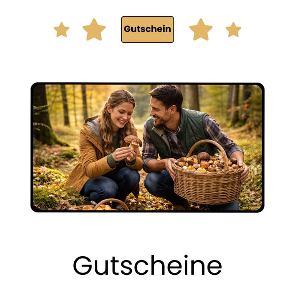 Gutscheine zum Thema Pilze sammeln - eCARD4you