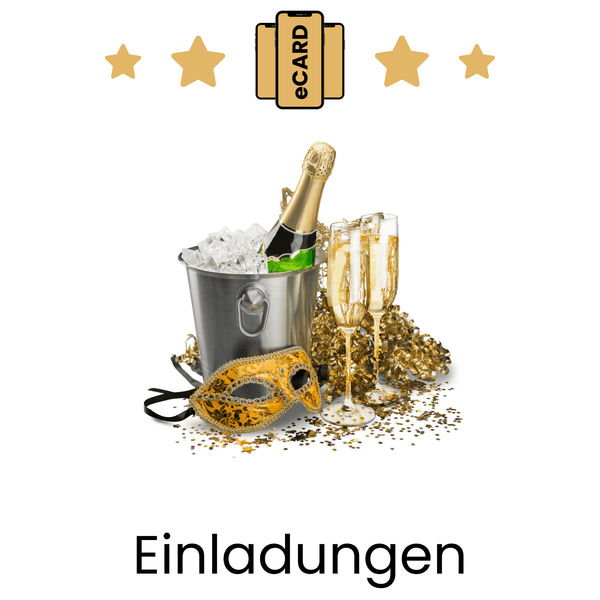 eCARD Einladungen zum Thema Silvester - eCARD4you
