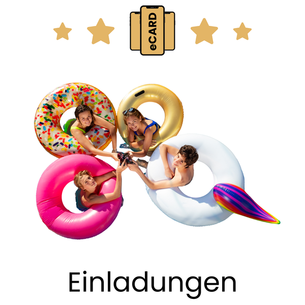 eCARD Einladungen zum Thema Poolparty - eCARD4you