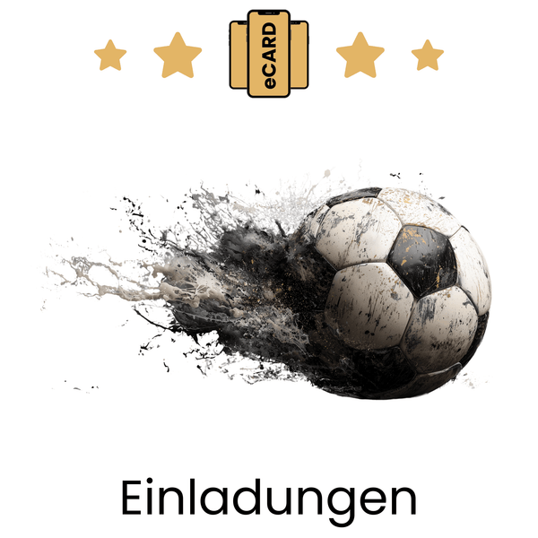 eCARD Einladungen zum Thema Fußball - eCARD4you