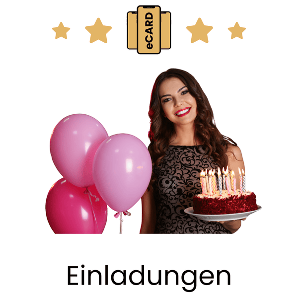 eCARD Einladungen zum Thema Geburtstag - eCARD4you