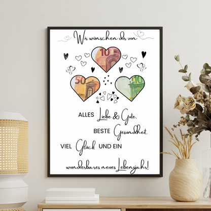 Geldgeschenk - Geschenk für den Geburtstag